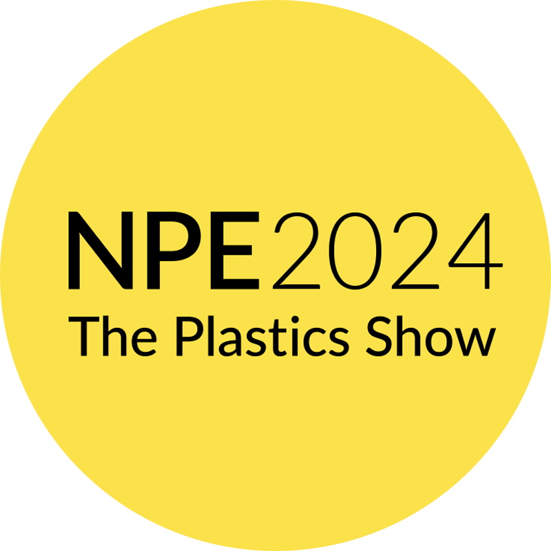 Logotipo de NPE 2024, la feria del plástico en Orange Country Convention Center, Orlando, Florida, Estados Unidos. Fecha: 06-10 de mayo de 2024