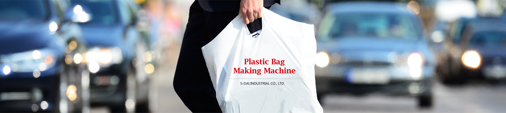 kv banner of application on garment bag, plastic courier bag making machine manufacturing services
