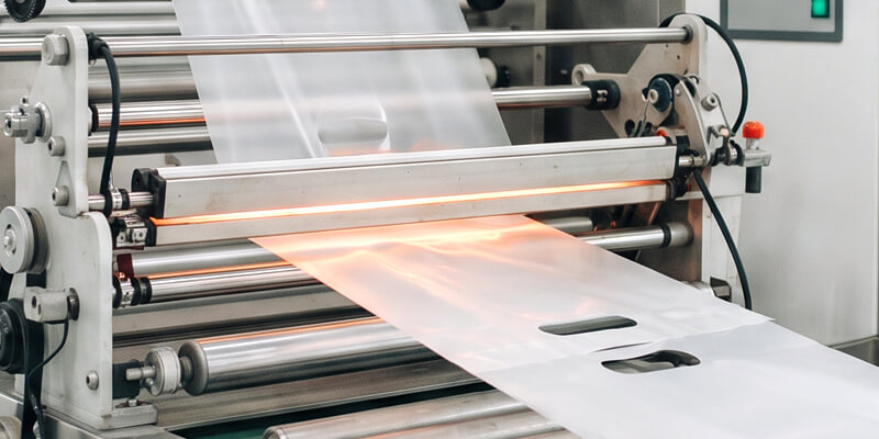 Plastic bag production machines in certain application areas have strict requirements for the size and thickness of the finished product